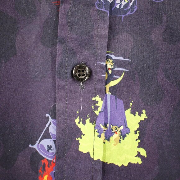 RSVLTS Shirt Mens 3XL Disney villains Evil Moments Button Down Short Sleeve - Picture 3 of 13